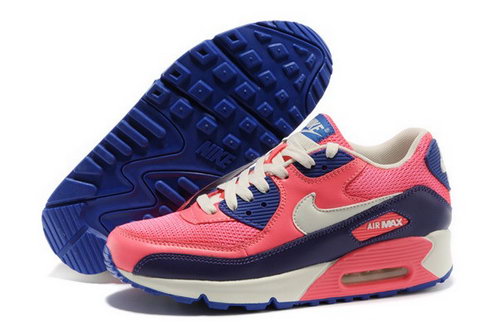 Air Max 90 Womenss Shoes Red Blue White Online